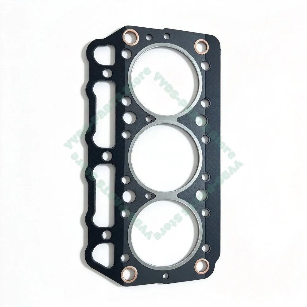 3T75 Cylinder Head Gasket With Piston Ring 3-Cylinder 75mm For Yanmar 3T75 75*2+2+4mm Engine Overhaul Rebuild Kit Engine