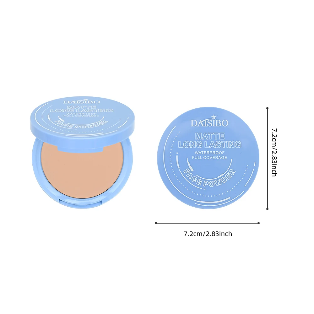 Matte Long-Lasting Face Powder - 8 Shades, Oil-Absorbing, Waterproof & Sweatproof, Pore-Blurring Setting Powder with Mirror&Puff