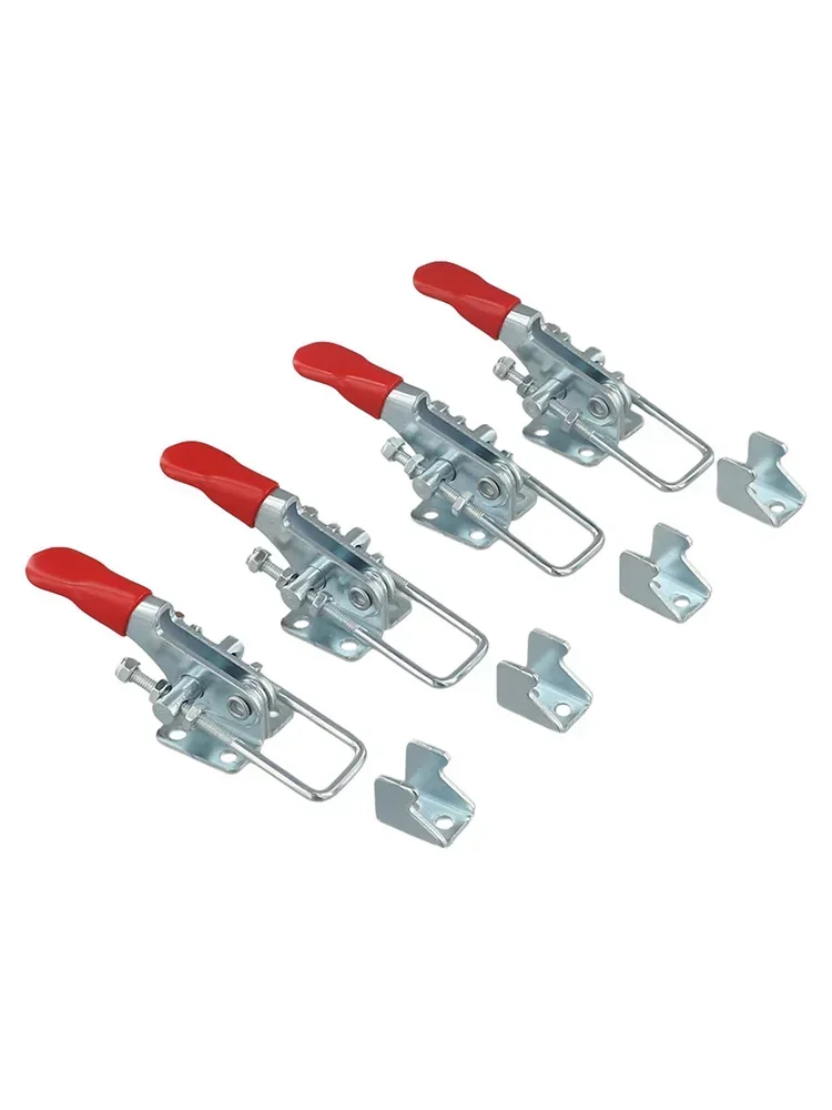 4PCS Toggle Clamp GH-40323 Quick Release Clamp Toolbox Lock Hasp Toggle Latch Catch Load-Bearing 160Kg Latch Type Hand Tool