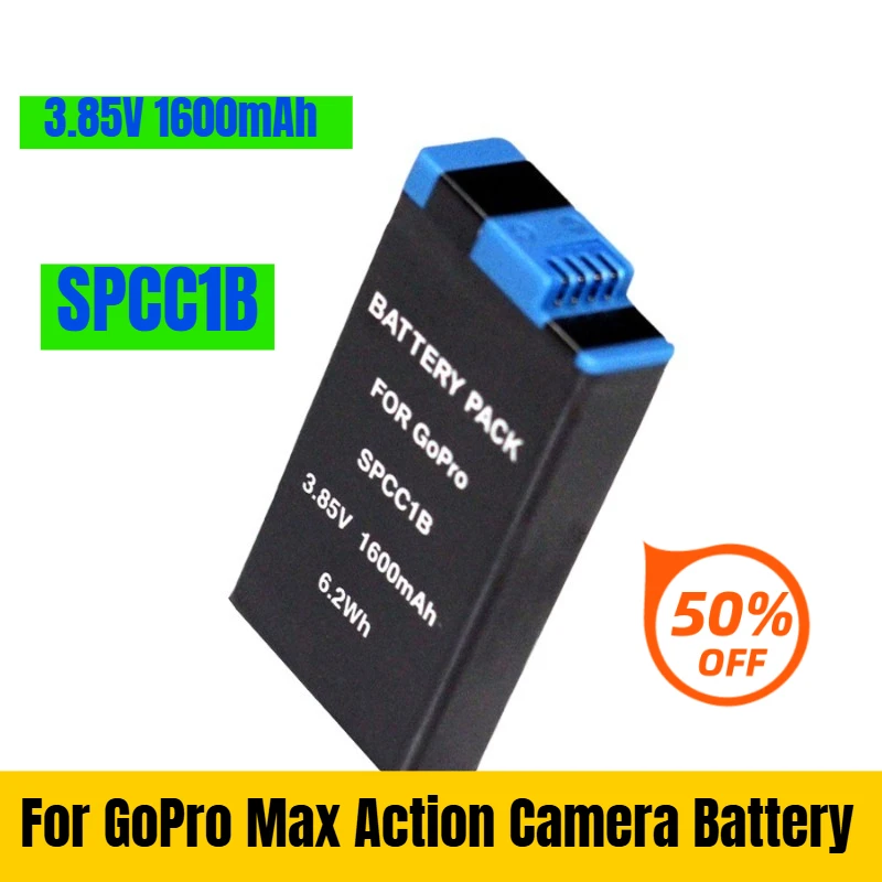 

3.85V 1600mAh SPCC1B for GoPro Max Action Camera Battery