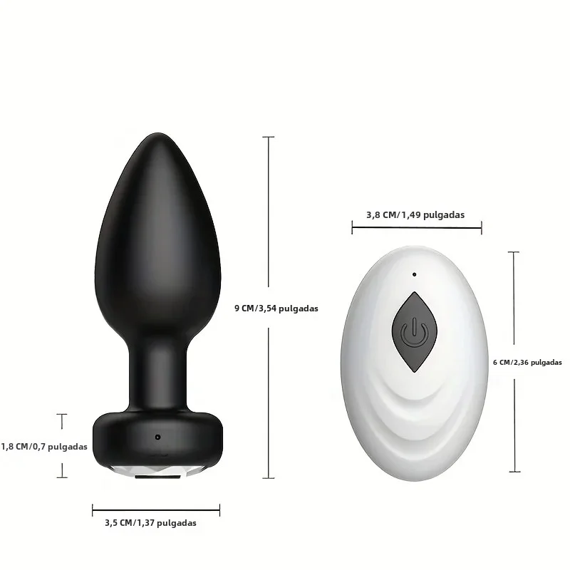 1 pc Anal Plug Vibrator for Men Butt Plug Portable Massager Wireless Remote Control Dildo Vibration Sex Toys for Male Adult Toys