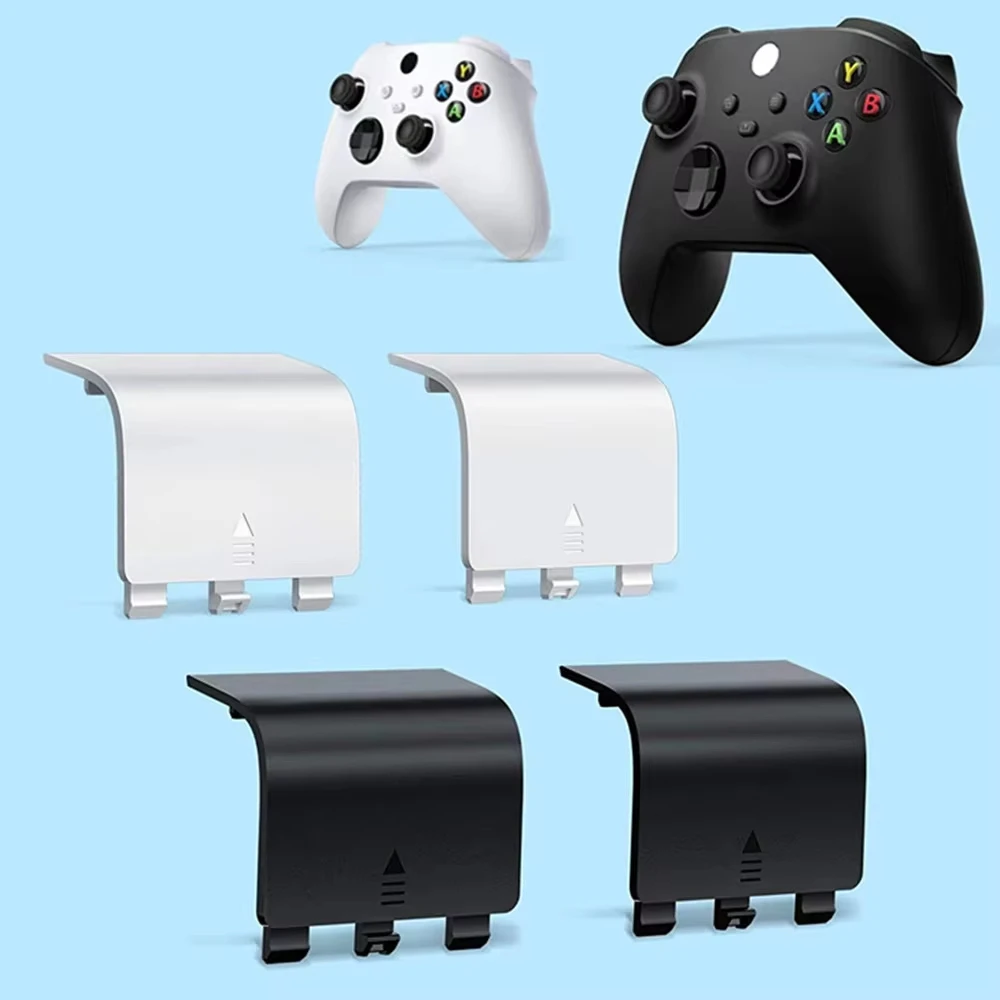 10 Stück für Xbox Series S X Wireless Controller, Kunststoff-Batteriegehäuse, Deckel, Rückseite, Ersatzgehäuse, Türabdeckung – Detail 5