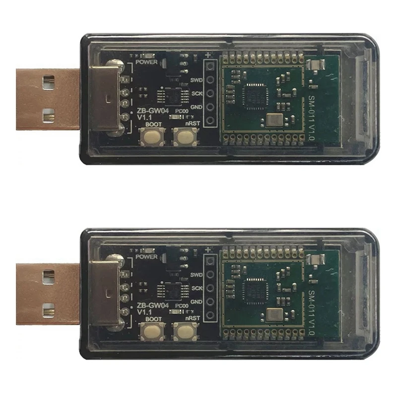 2X Zigbee 3.0 Silicon Labs Mini EFR32MG21 Universal Open Hub Gateway USB Dongle Chip Module ZHA NCP Openhab