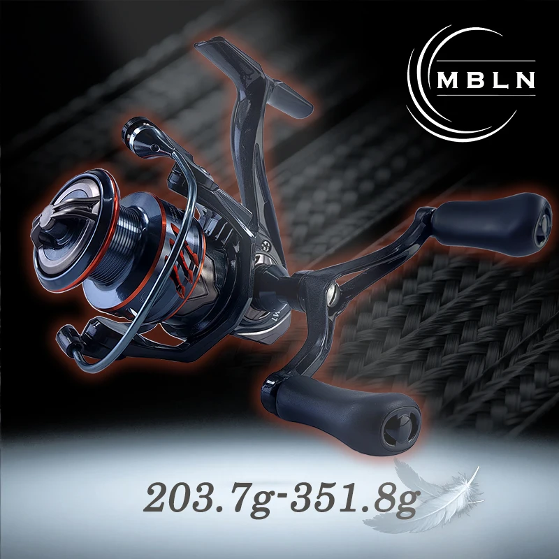 MBLN Eine Carbon-Angelrolle, 1000, 4000, 6000-Serie, ultraleicht, 5:2:1 Geschwindigkeitsverhältnis, geeignet für Outdoor-BJ