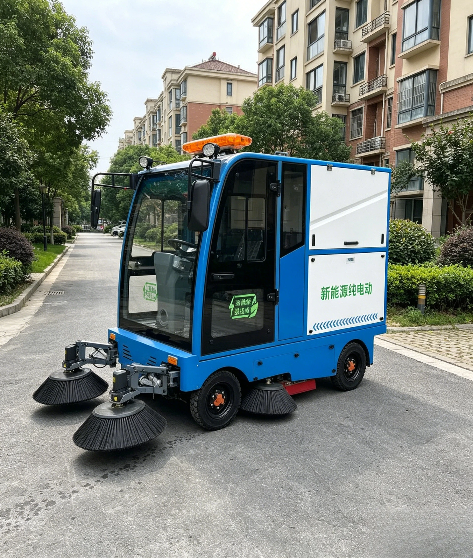 Electric Driving Floor Street Sweeper Ride on Cleaning Machine for Commercial