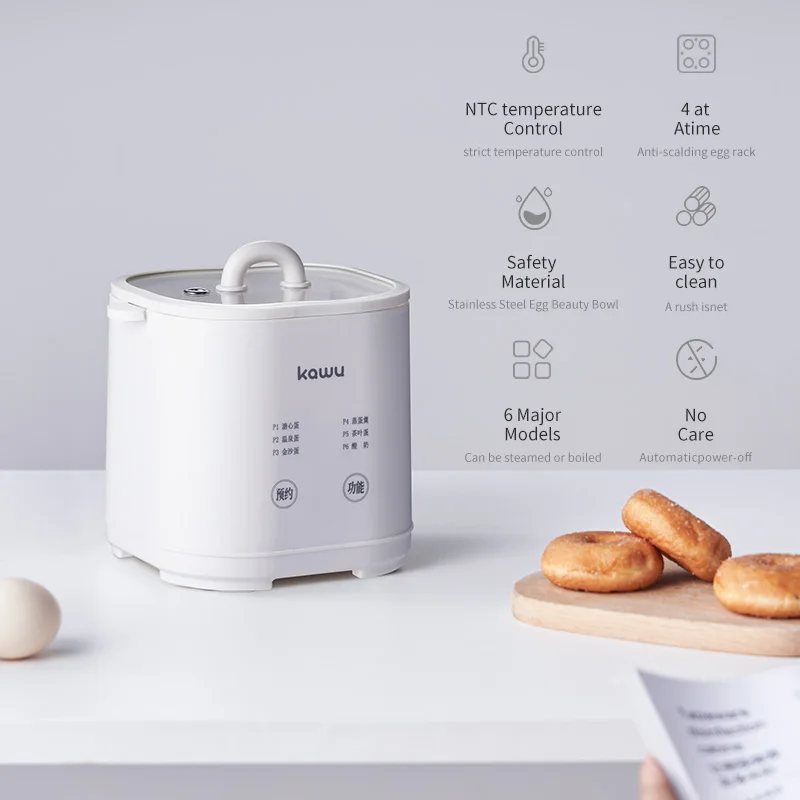 Intelligent Egg Cooker，Egg Boiler with 6 Modes, Precise Control,Makes Soft/Hard Boiled Eggs, Perfect for Breakfast&Snacks