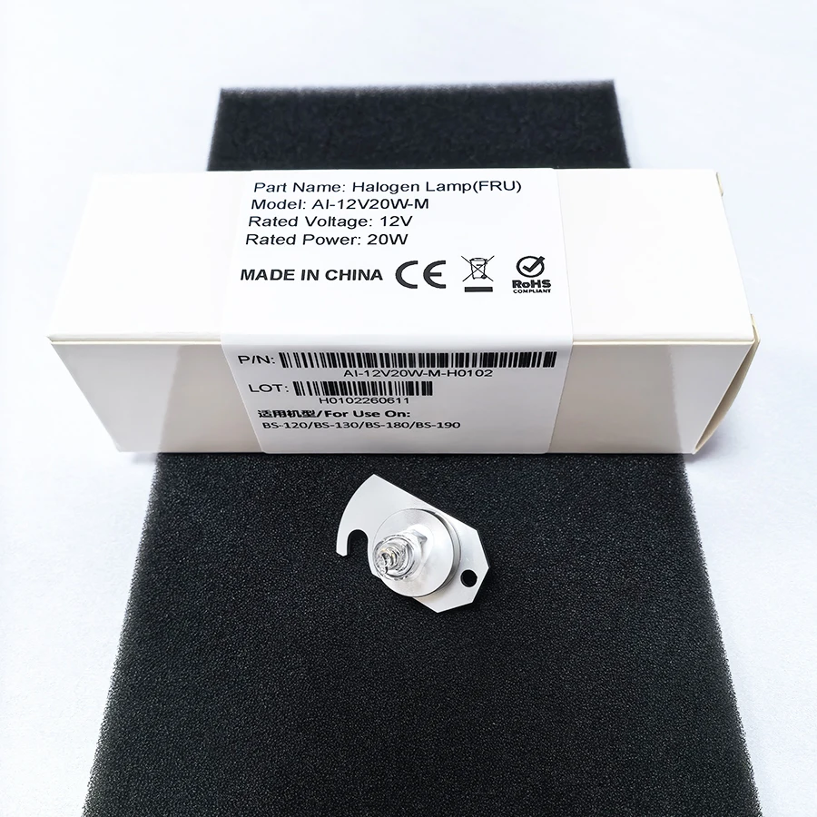 Mindray BS120 Halogen Lamp 12V20W Light Bulb For BS-120 BS-130 BS-180 BS-190 Chemistry Analyzers
