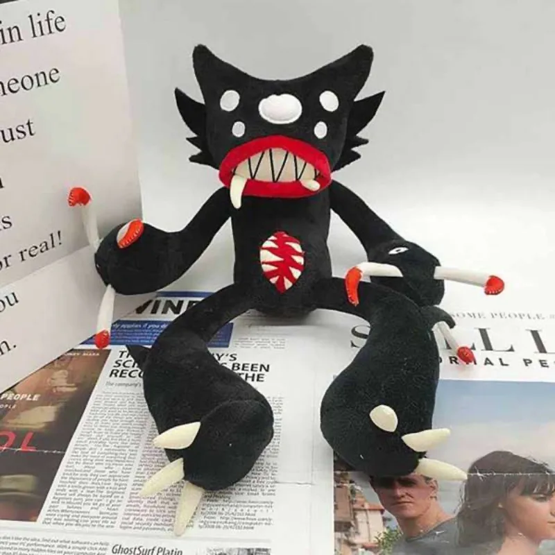 Juguete de Peluche Poppy Playtime, Muñeca de Peluche Suave de la Mamá Araña Negra, Regalo de Cumpleaños para Niños