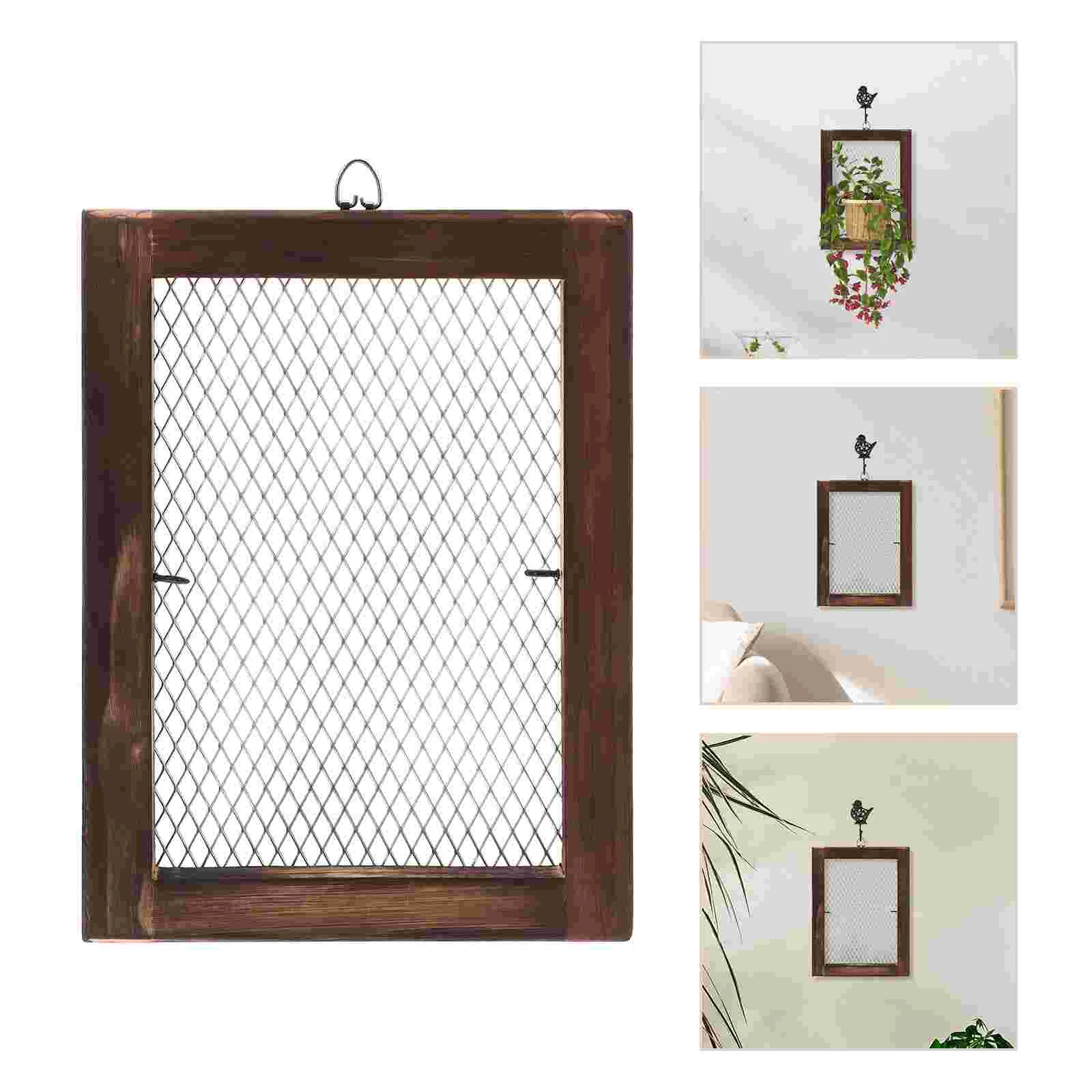 

Staghorn Fern Planting Board Indoor Pots Wire Air Planter Wall Vanilla Decor Wood Planters Frame Hanging Geometric