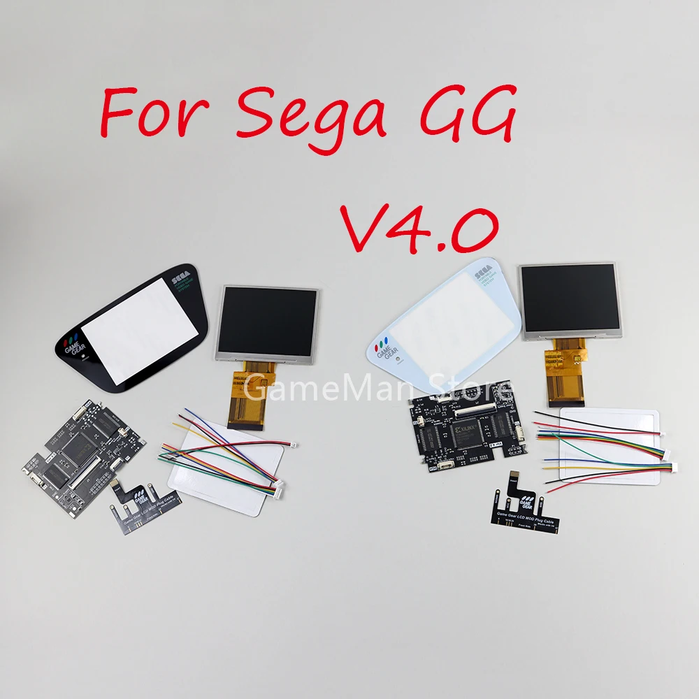 HighLit LCD Screen Kits For SEGA Game Gear GG Support Highlight Full V4.0 LCD Screen VGA output Mod Adjustable Brightness