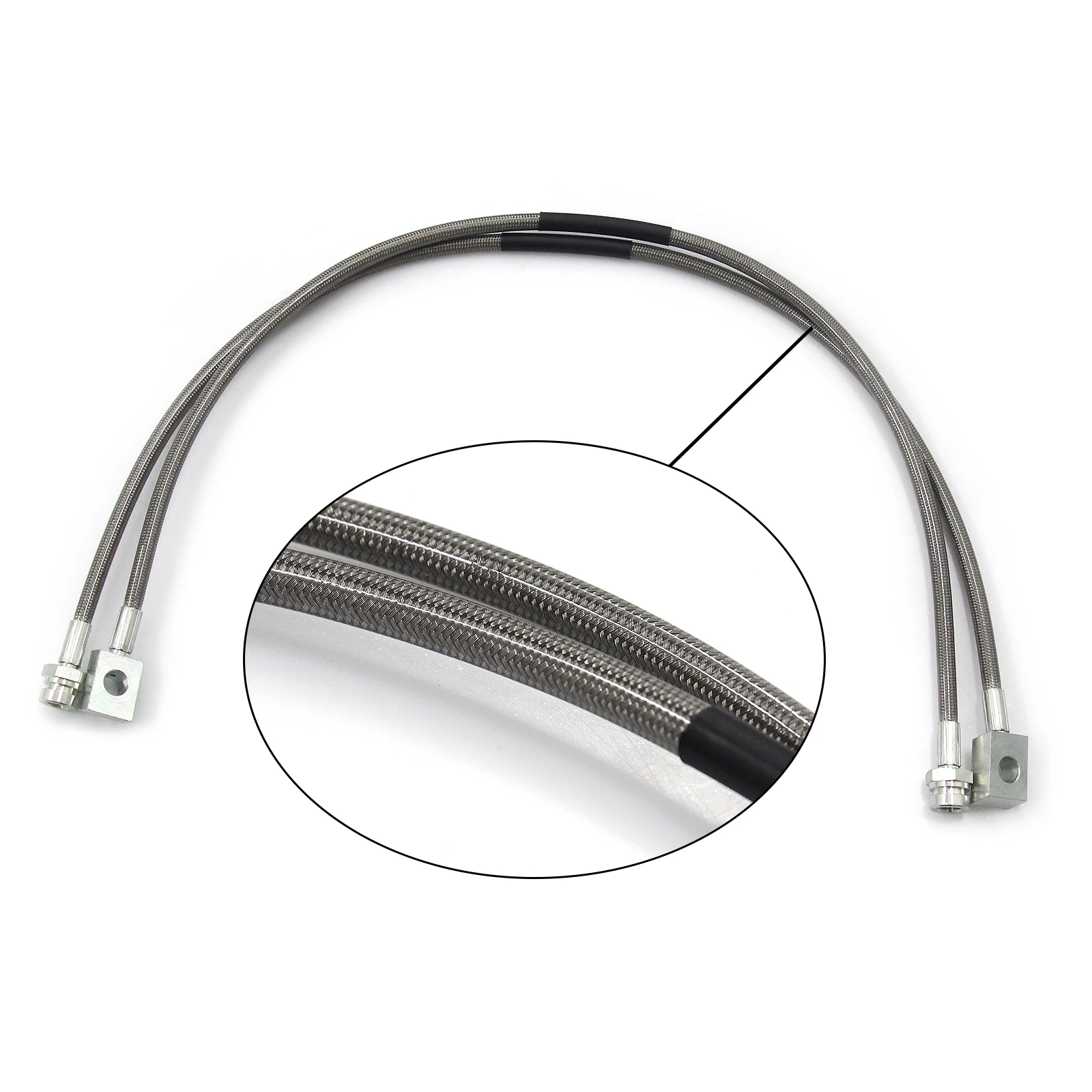 Stainless Brake Lines Replacement for Jeep TJ/YJ/XJ | 1987-2006 4-6\'\' - 89702 Stainless Brake Lines Sets