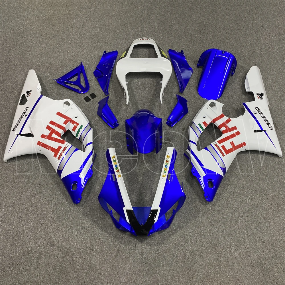 

Motorcycle Fairings Kit for YAMAHA YZFR1 00 01 YZF R1 2000 2001 YZF1000 YZF-R1 Injection Blue White Bodywork Set