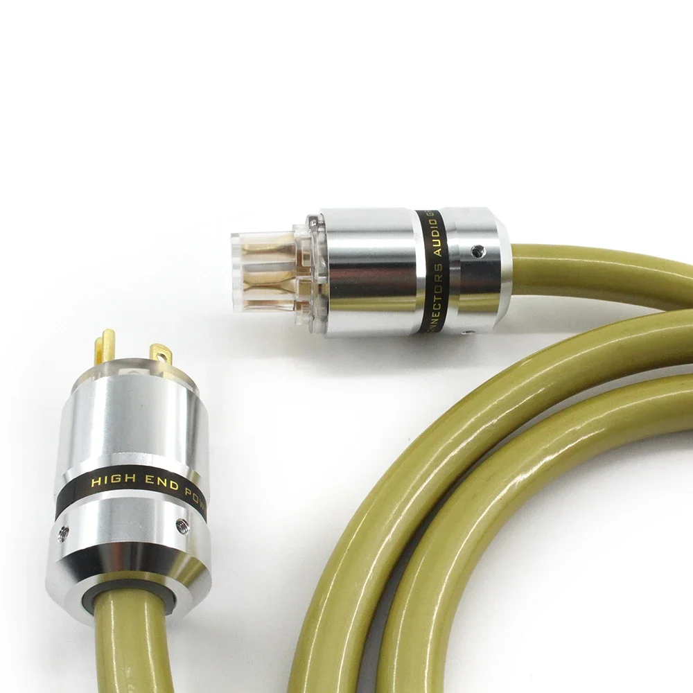 ヴァン・デン・ハル M.C. ユーロ HiFi アンプおよびソース用の銀被覆 7 コア Schuko パワー リンク ​