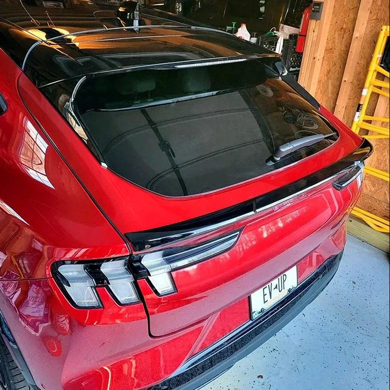 Rear Spoiler Splitter Lip for Ford Mustang Mach-E 2021 2022 2023 2024 GT Sport Rear Diffuser Guard Protector Cover Spoiler Wing