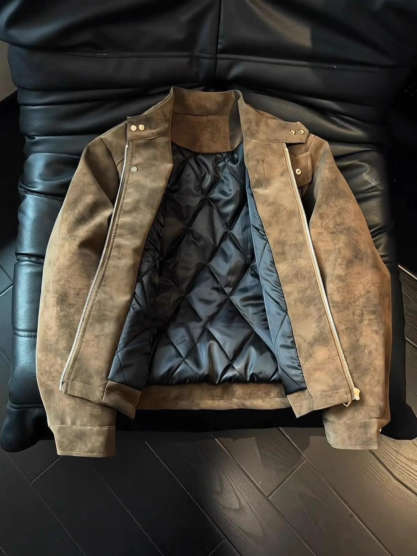 

Американская утепленная зимняя куртка для мужчин: хлопковая летная куртка, короткая мотоциклетная куртка с теплой полиэстеровой подкладкой