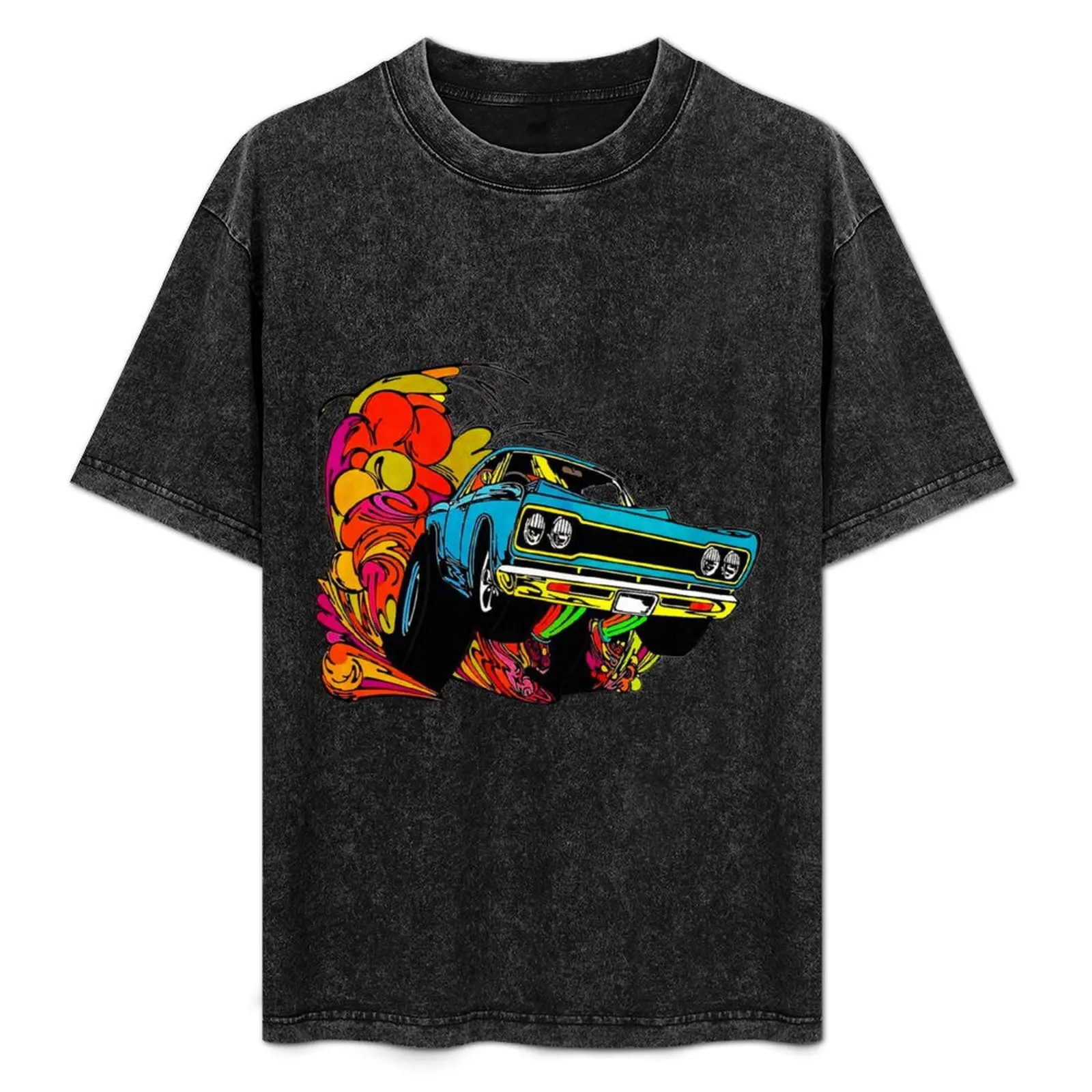 Plymouth Road Runner T-Shirt Casual Loose Short Sleeve Tee for Men