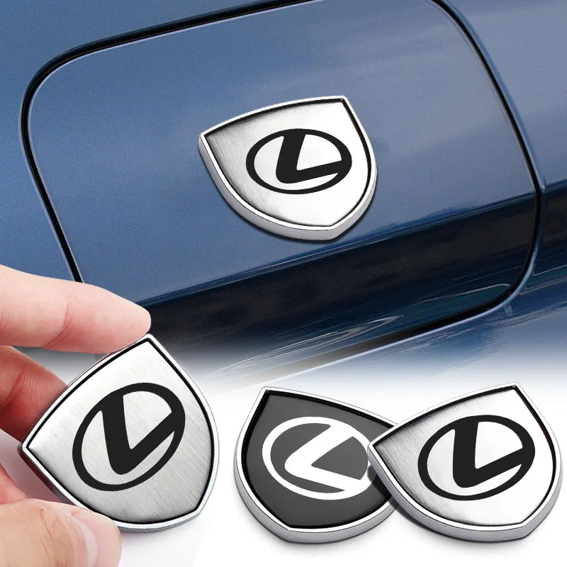 1Pcs Emblem Pelindung Pintu Mobil Logam Stiker Badge Bodi Mobil Untuk Lexus NX IS 250 RX GS UX RX300 RX350 CT200H GX460 ES LX Fsport GX
