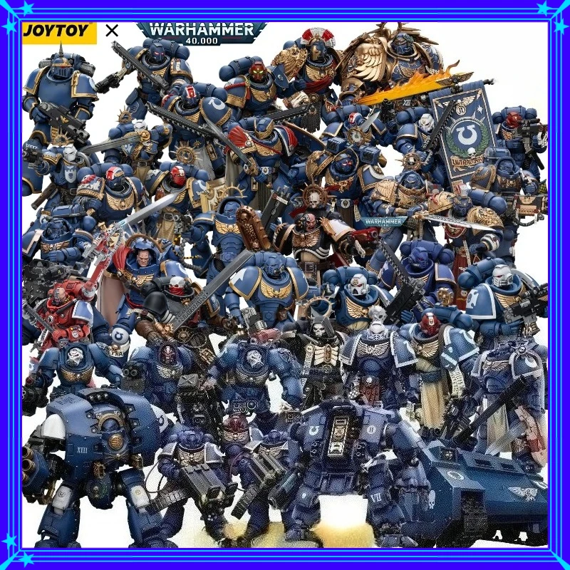 

JOYTOY Warhammer 40K Ultramarine Guilliman Titus Chaplain Biologis Calgar Varus MKIII 1/18 Action Figure In Stock