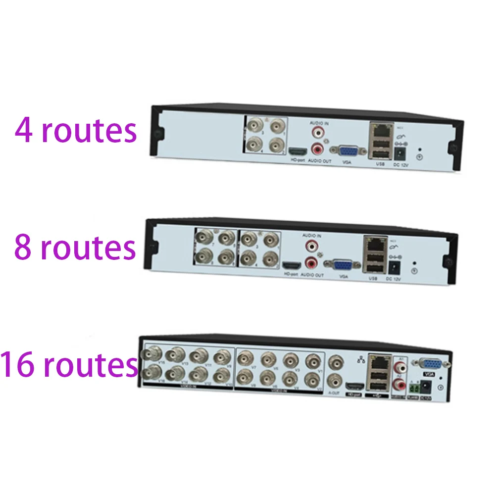 8-قناة الصوت كشف الحركة المحورية DVR مسجل فيديو VGA وHDMI حركة مراقبة الفيديو لكاميرا CCTV
