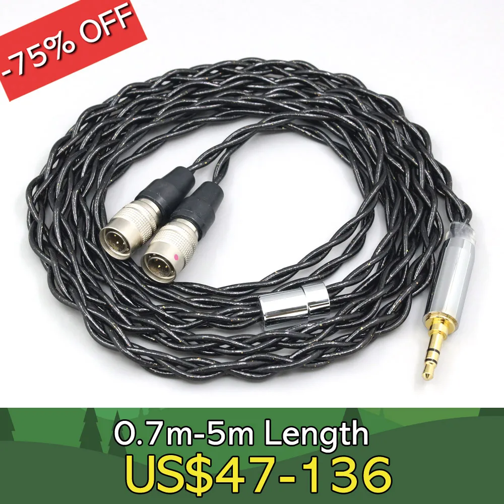 99% Pure Silver Palladium Graphene Floating Gold Cable For Mr Speakers Alpha Dog Ether C Flow Mad Dog AEON LN008335