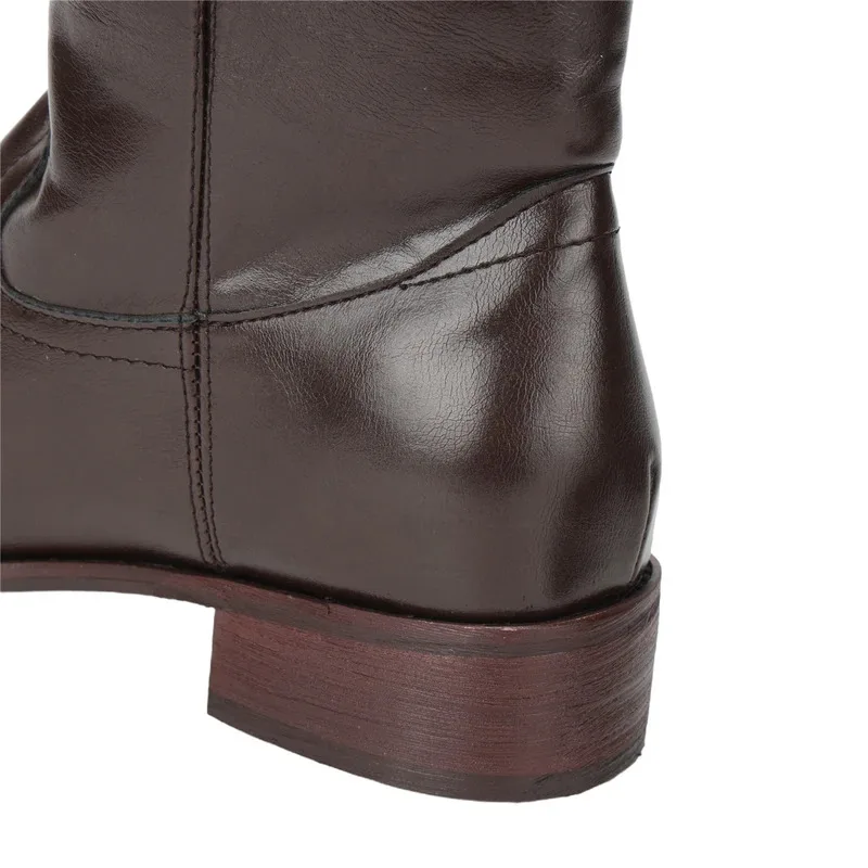 Stivali da cowboy occidentali da donna retrò anni '60, pirata vichingo, Steampunk, stivali vittoriani medievali per la festa di Halloween