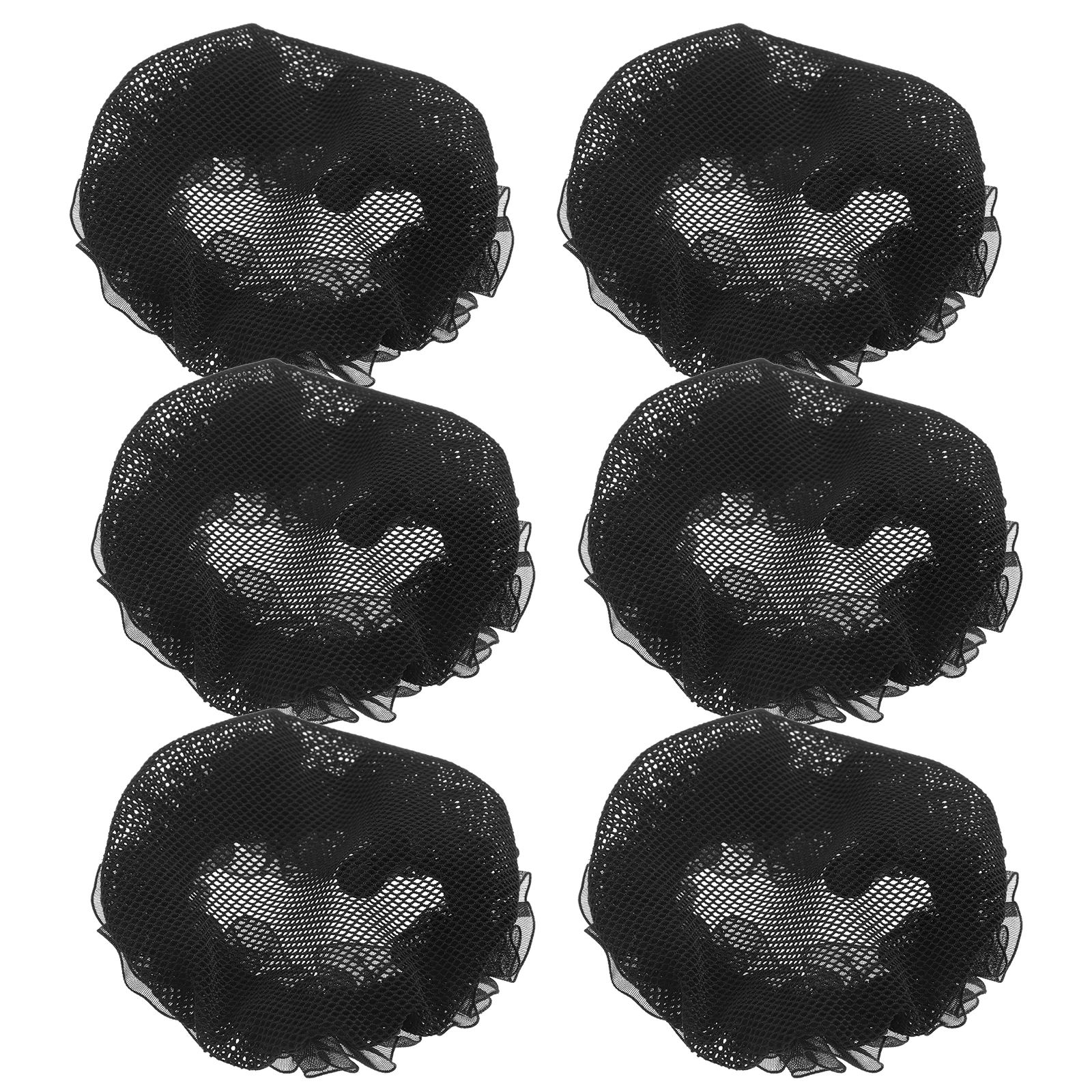 

6 Pcs Elastic Launch Network Bun Hairnet Nets for Dance Stretch Wrap Women Lace Women's