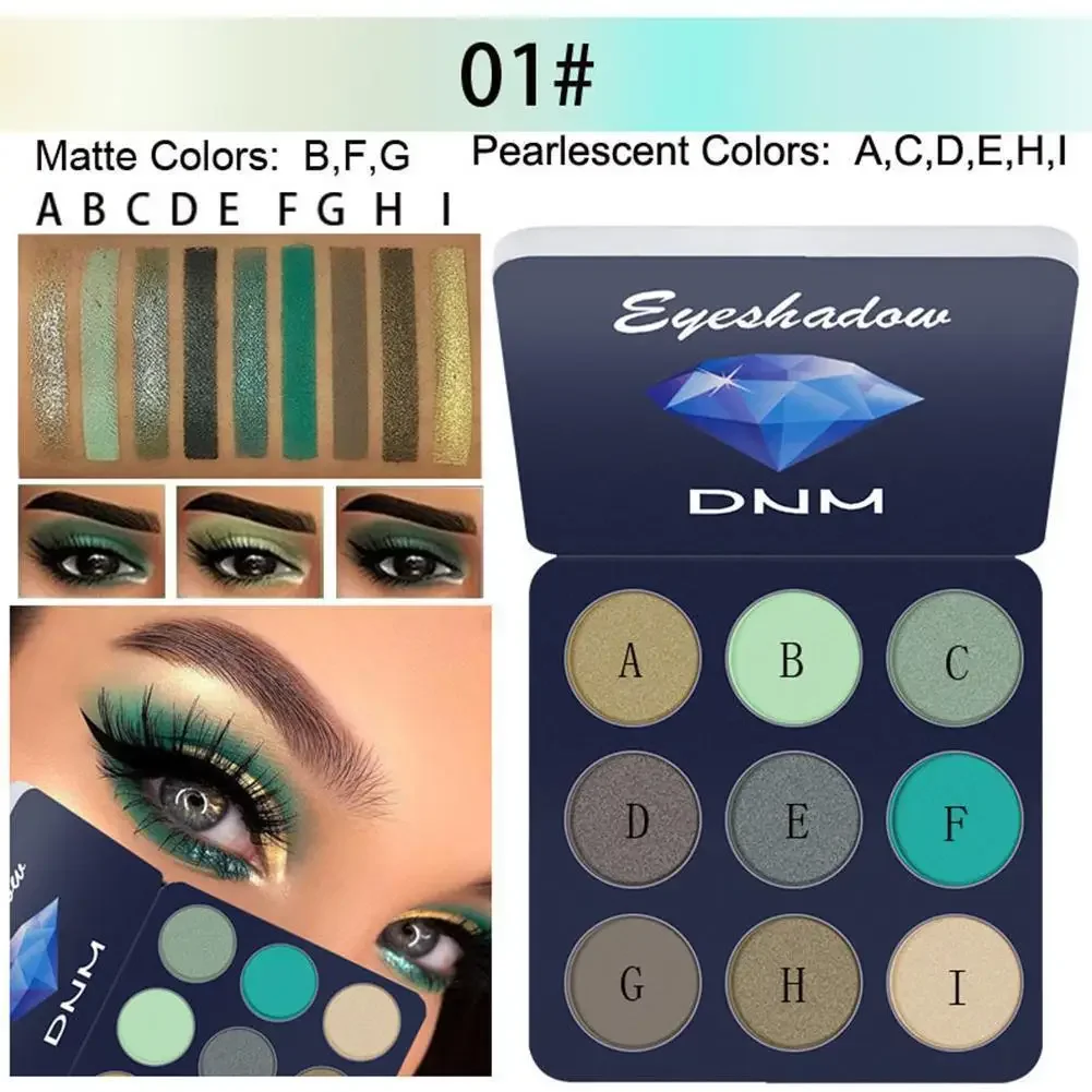 9 Colors Professional Matte Eyeshadow Palette Natural Waterproof Long Lasting Glitter Eyes Makeup Palette Cosmetic Makeup