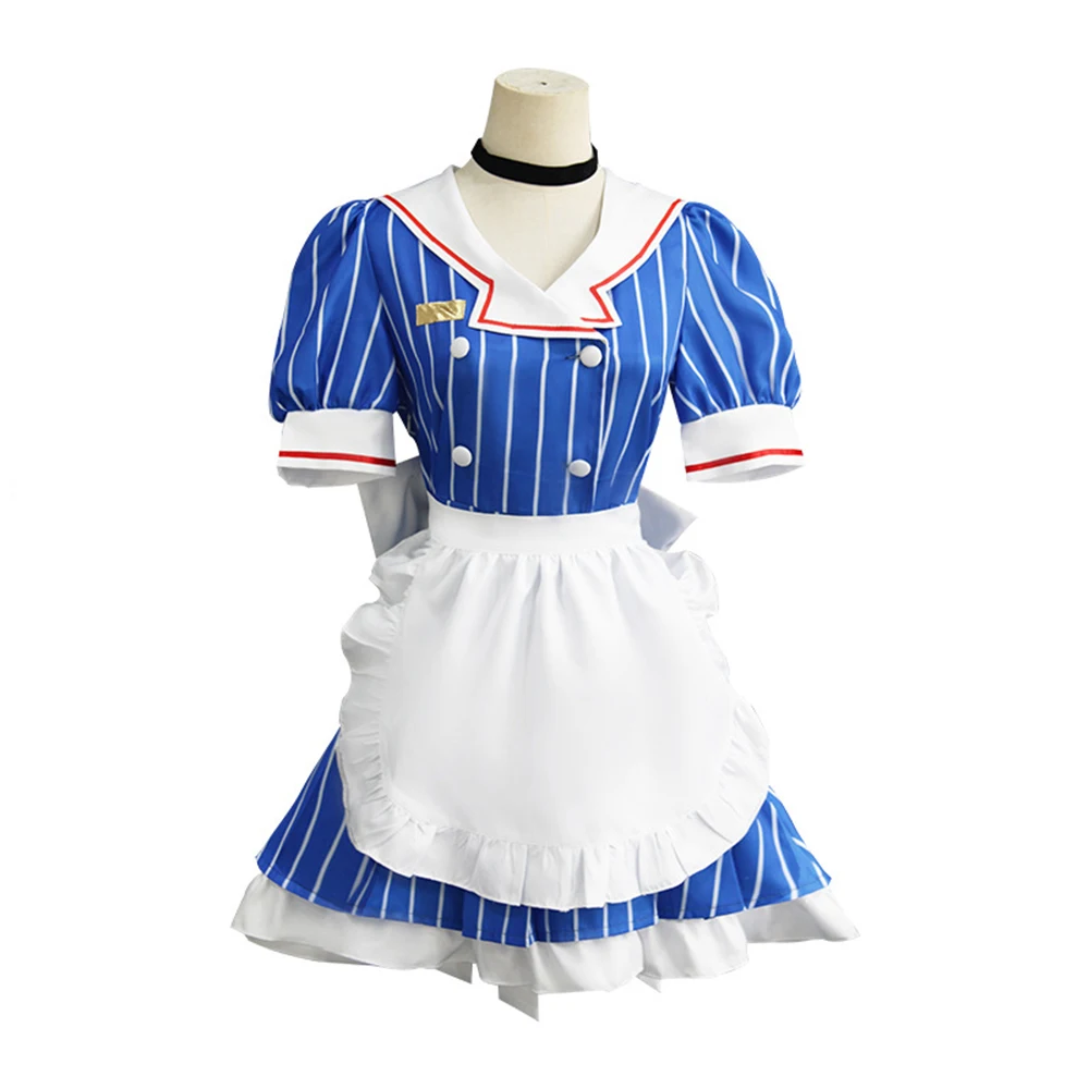 Mikuuu Cosplay Costumes Anime Mesmerizer Uniform Halloween Christmas Carnival Party Dressing For Women Maid dress hat and apron