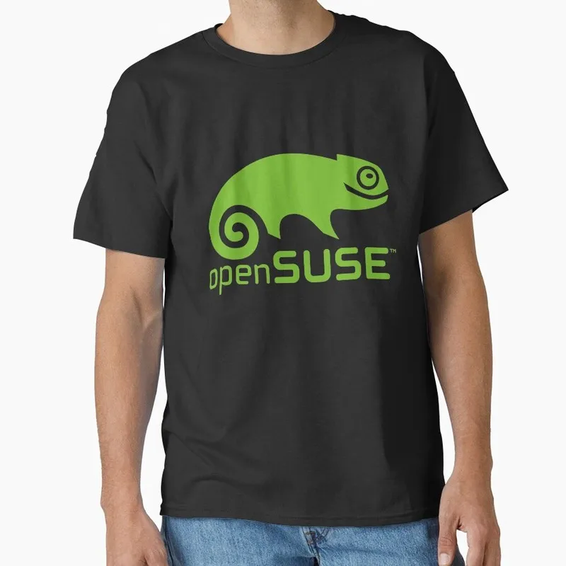 openSUSE LINUX Ubuntu Linux Operating System Graphic T‑Shirt Short Sleeve Tees Geek IT Developer Fan Gift Streetwear S-6XL