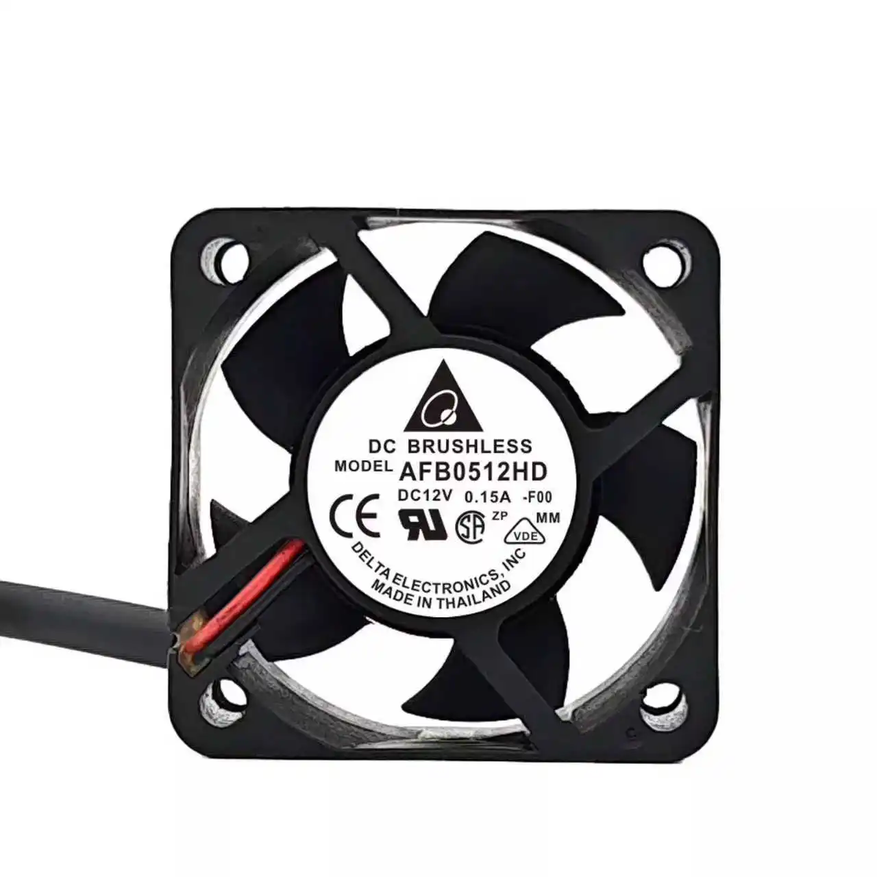 Compact 50mm Delta Fan AFB0512HD: 12V, 0.15A, 5600RPM, 15.79CFM, Dual Ball Bearing for Server/PC Cooling