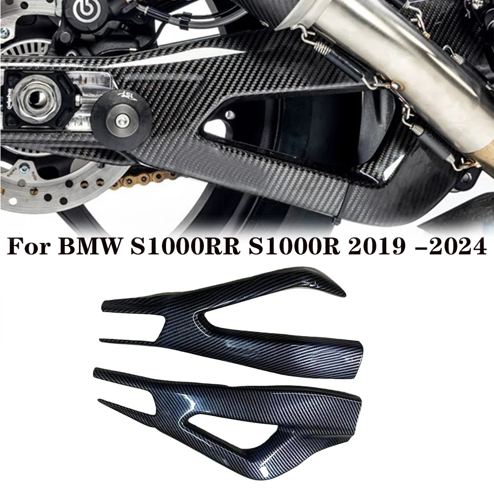 For BMW S1000RR S1000R 2019 2020 2021 22 2023 2024 Motorcycle Rear Swingarm Cover Parts Flat Fork Protector Rocker Arm Protector