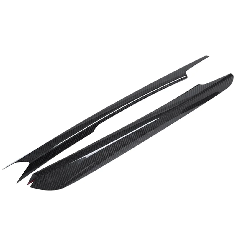 ABXN-For BMW X5 F15 2014-2018 ألياف الكربون الحقيقية وحدة التحكم المركزية والعتاد التحول لوحة الجانب شرائط الكسوة 1 زوج أغطية السيارات الداخلية