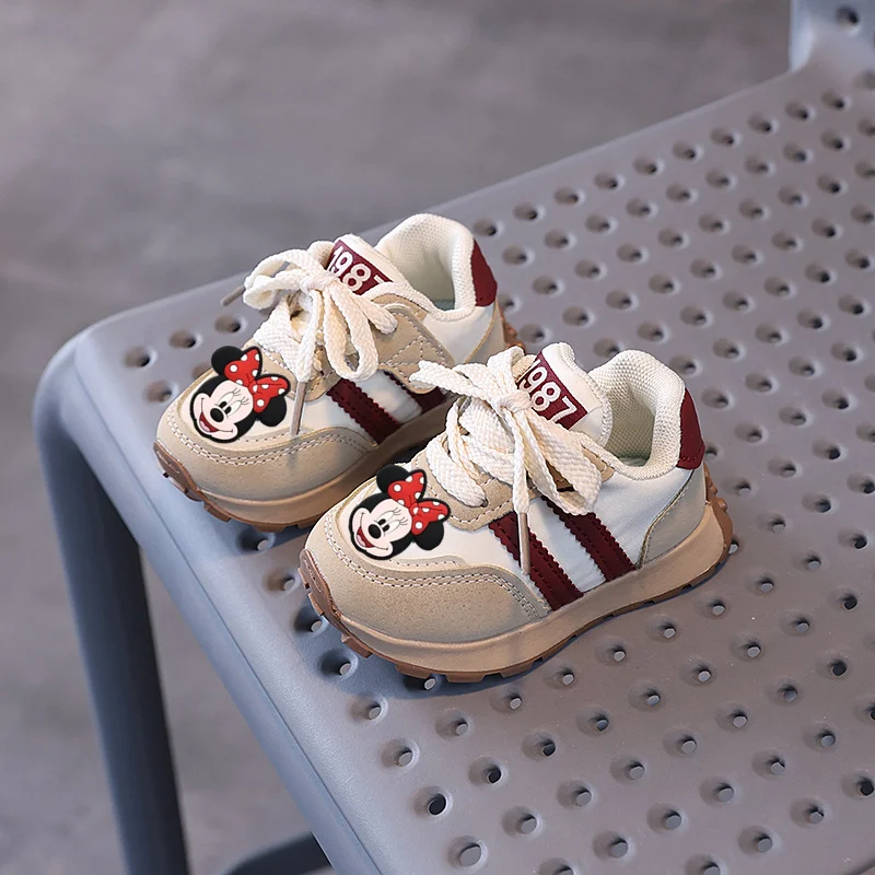 

Mickey Mouse New Toddler Shoes Children Sports Shoes Disney Casual Shoes Spring Autumn boy Girl Non-slip Soft Sole Sneakers