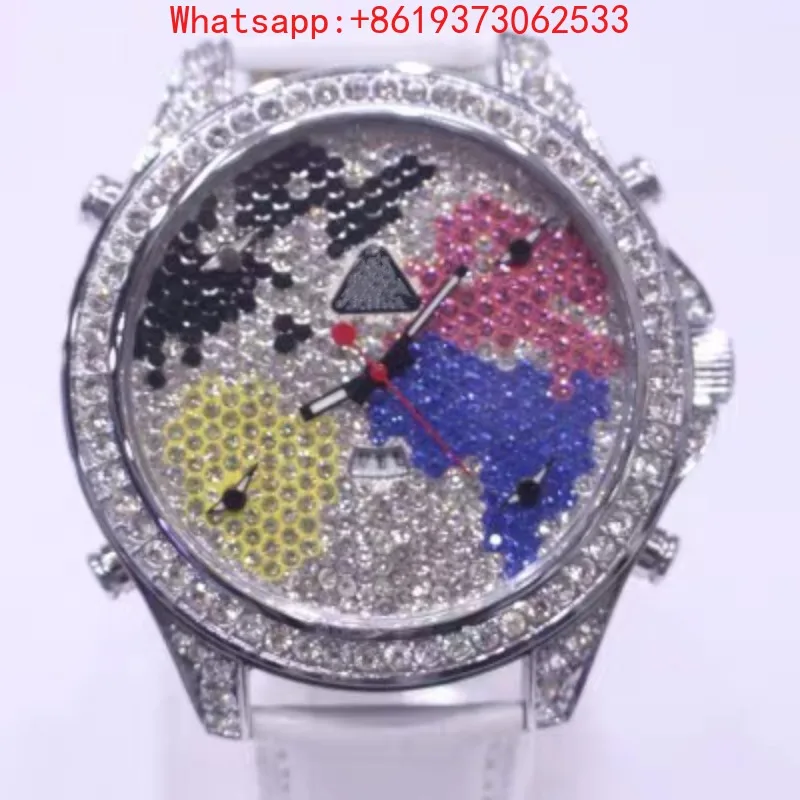 Customized Fashion Trend Rhinestone Gypsy Plate Quartz Boys and Girls Belt Watch