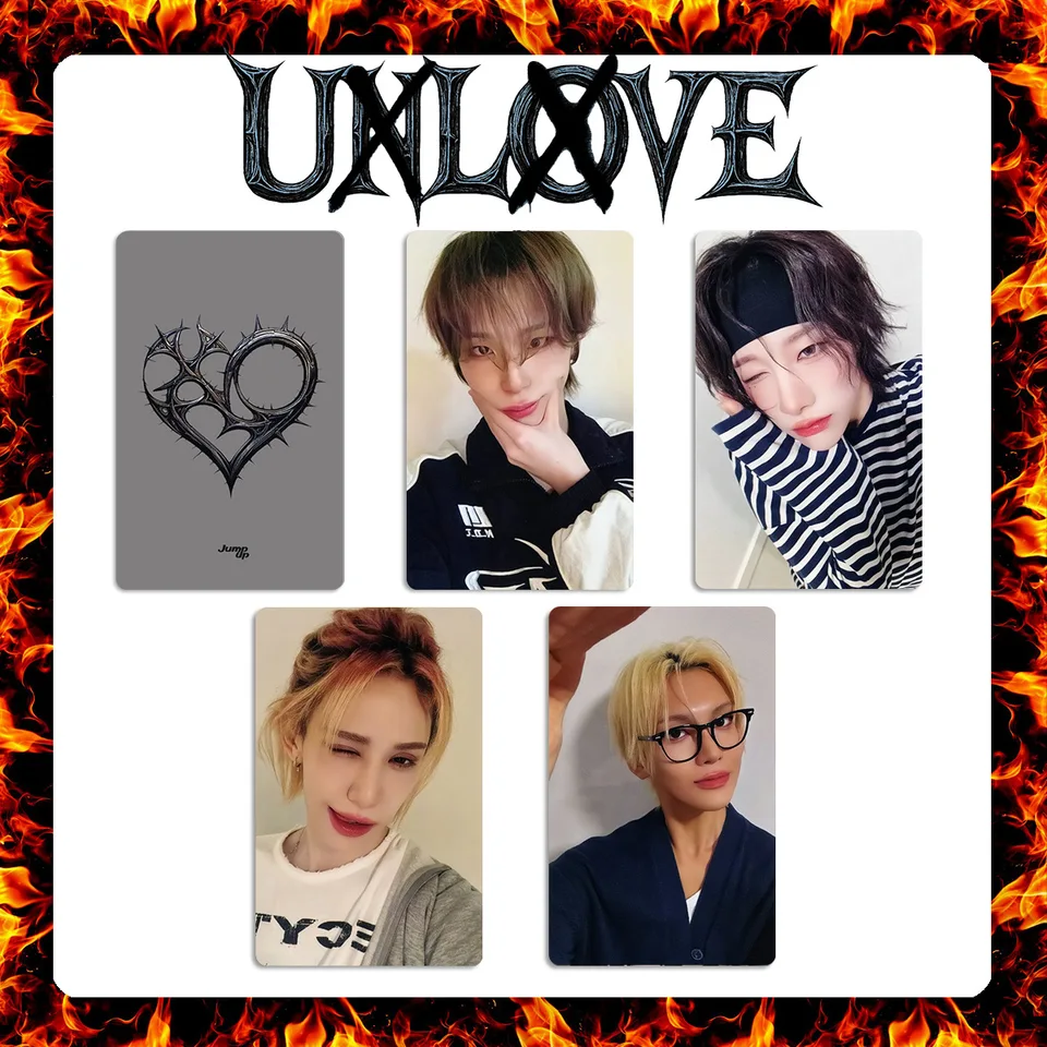 4Pcs Xlov UXLXVE Album Card Jump Up Special Postcard Bright Film
