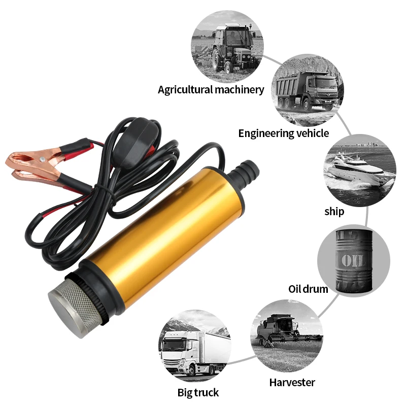 12V All-Copper Electric Oil Pump for Automotive Diesel Water Transportation High-Efficiency Auto Parts