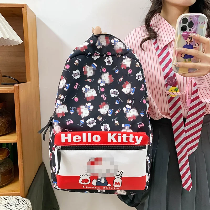 حقيبة ظهر جديدة للأطفال من HelloKittys مقاومة للماء بسعة كبيرة حقيبة ظهر خفيفة لطيفة للسفر حقيبة مدرسية للطالبات حقائب هدايا للفتيات للمرأة