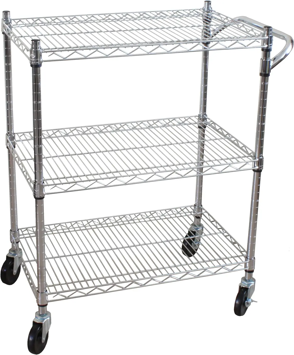 

3-Tier Heavy Duty All-Purpose Utility Cart, Chrome