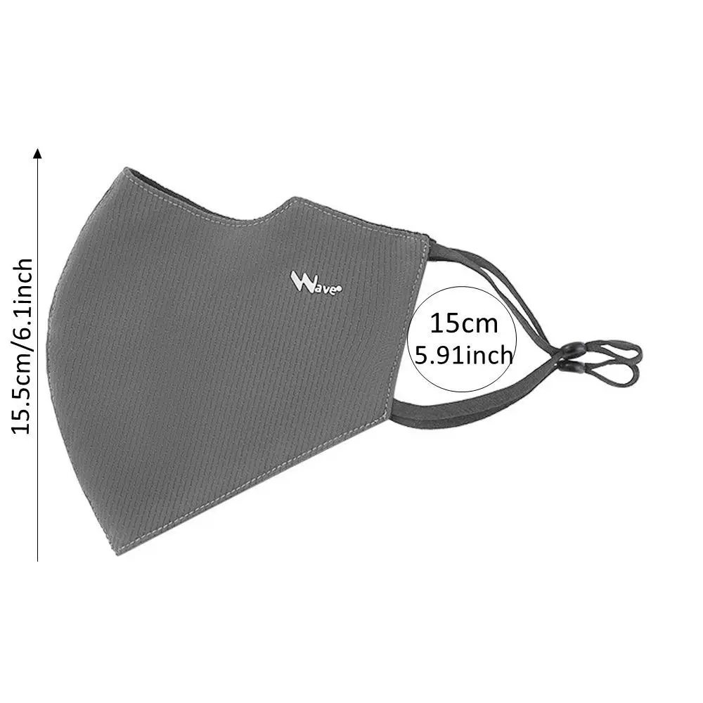 New Trendy Breathable Ice Silk Face Mask Washable Solid Color Sun Protection Face Mask Reusable Sunscreen Mask Running Riding