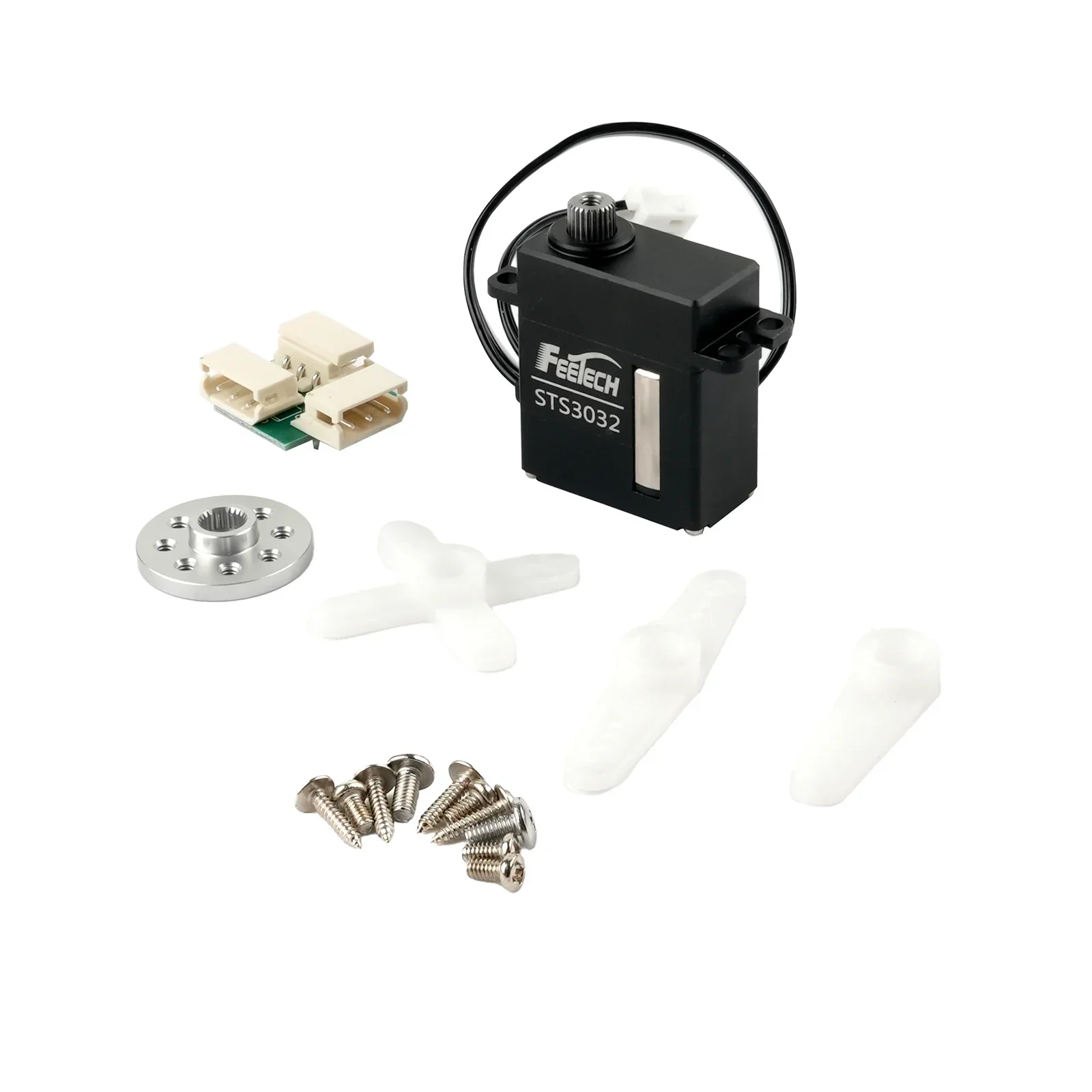 Feetech ST-3032 6V 4.5KG Metal Gear Servo Motor 360 °   Magnetyczny enkoder dwuwałowy magistrala szeregowej TTL dla modelu robota RC