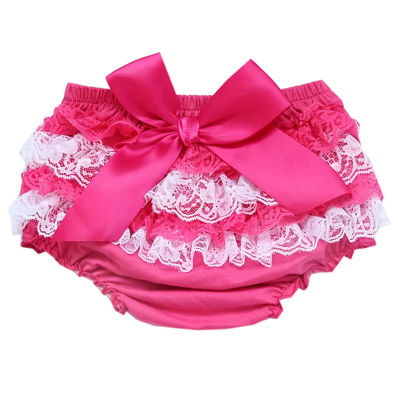 Toddler Ruffle Panties Girl\'s Underwear Babys Briefs Cotton Fabric Lace Butterfly Diaper Cover Ruffle Baby Knickers 5 Pieces
