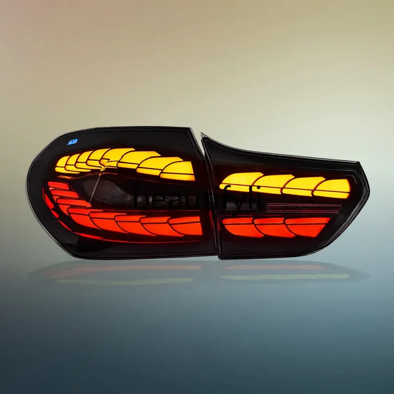 

Tail light assembly modified F52 modified dragon scale LED running water steering tail light