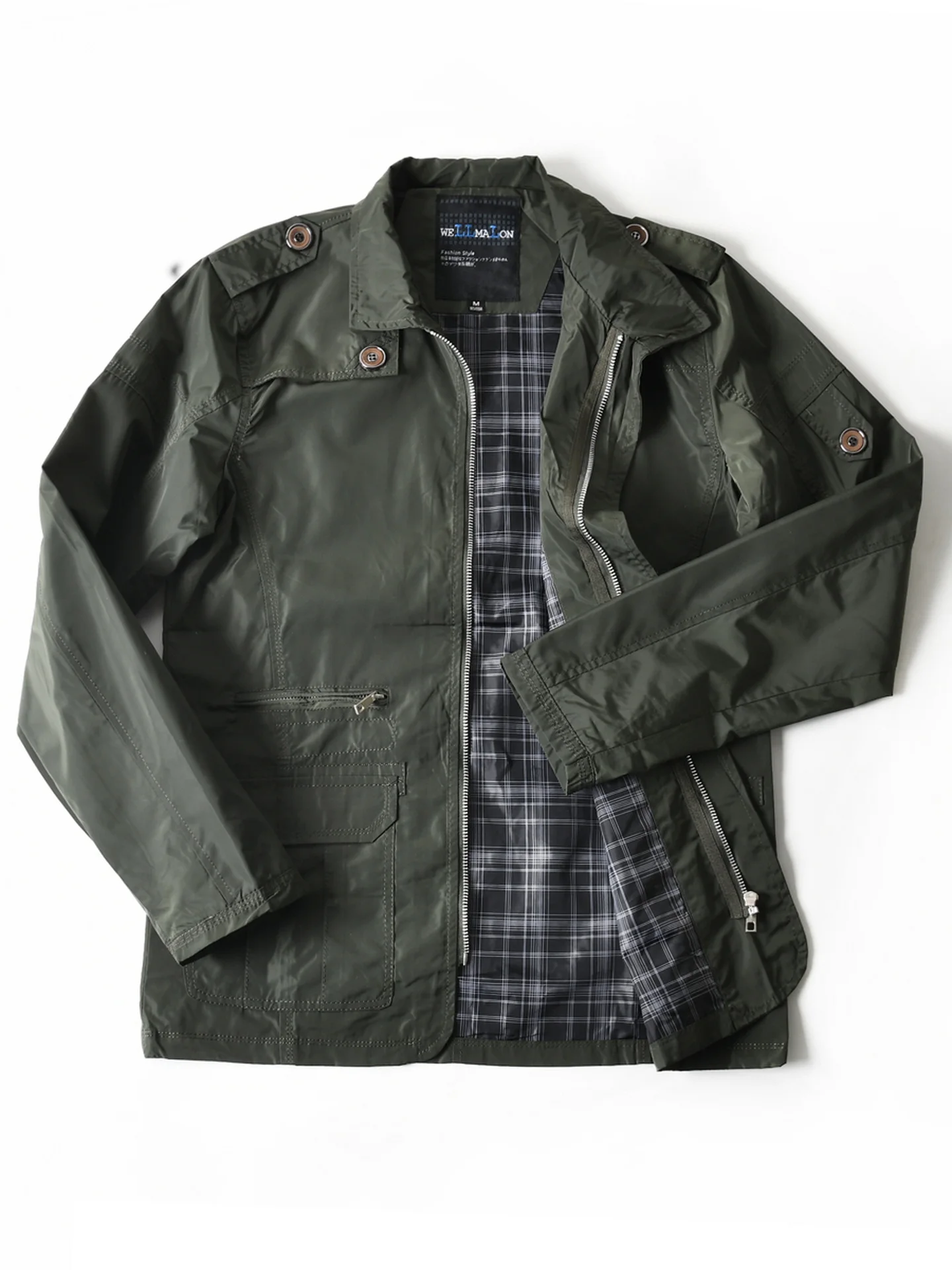 

New American Sle Lightweight Silklike Windproof Waterrepellent Field Work Jaet Men's Autumn Hunting Thin Outerwear