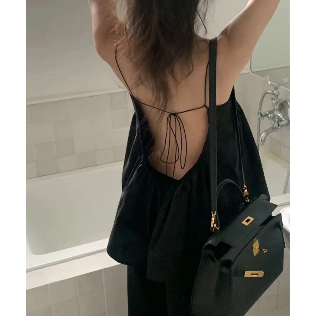 Verano Vaion Sle Bal chaleco con tirantes para mujer Top suelto empalme diseño de encaje primavera Otoño Invierno ropa Casual coreana Sle