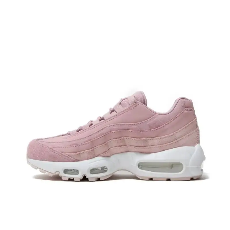 Nike Air Max 95 Classic Anti Slip and Wear Resistant Outdoor Sports and Leisure Trendy Running Shoes for Women Sakura Pink