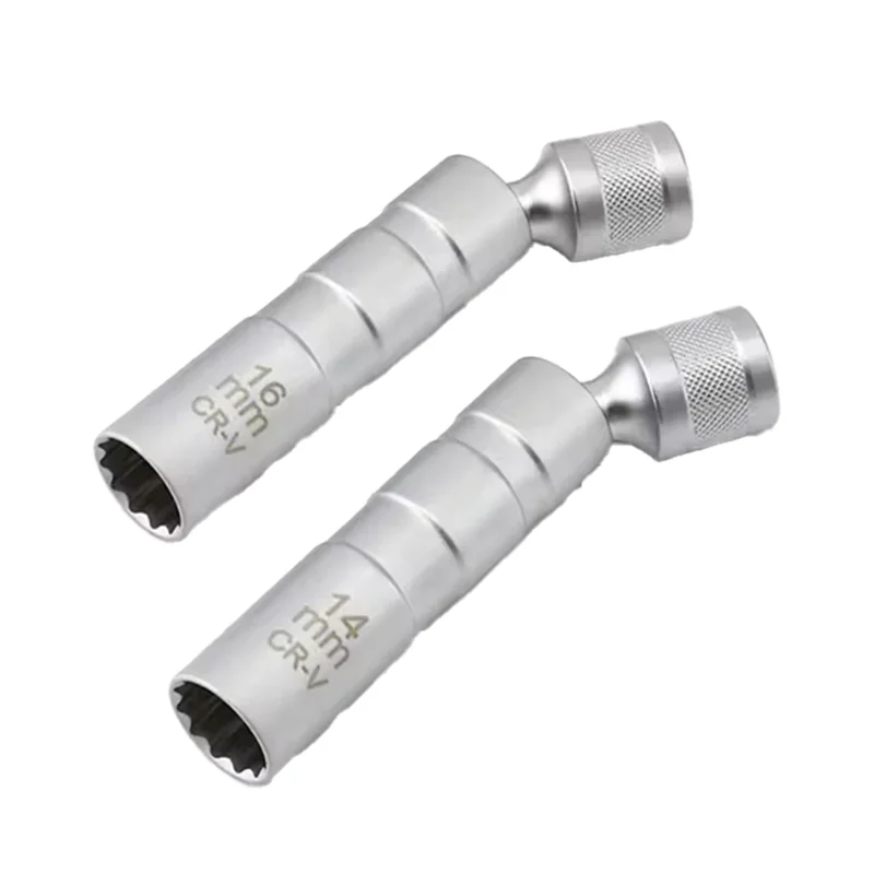 

AB61-Magnetic Universal Spark Plug Socket Wrench 14/16Mm Install Replace Repair Kit Spark Plug Removal For Car Repair Tool