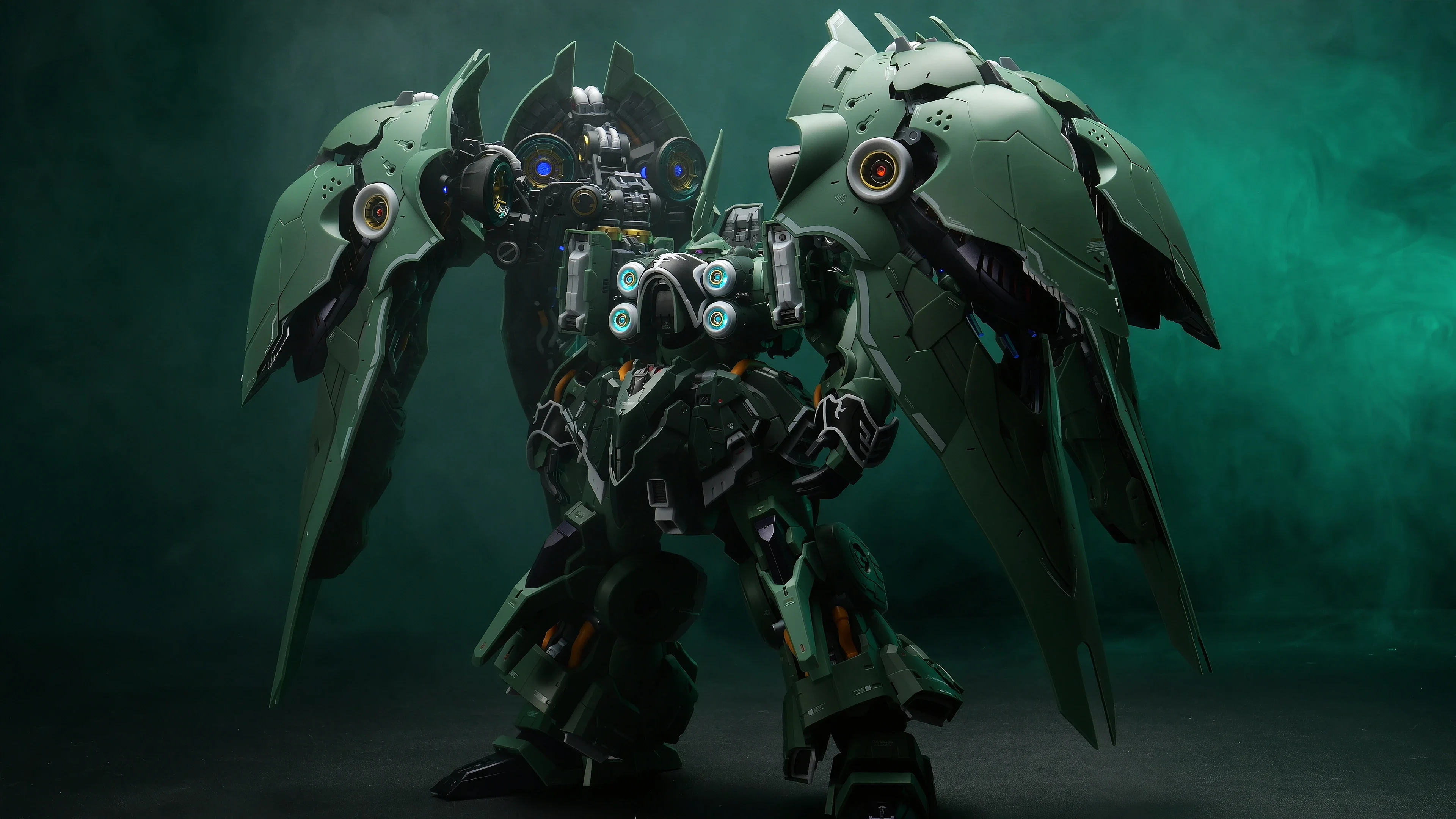 متوفر محور نموذج يعمل أوسريس المهيمن الجوي 1/100 تجميع الحركة لعبة مجسمة Mecha NZ-666 Kshatriya LED طقم إضاءة