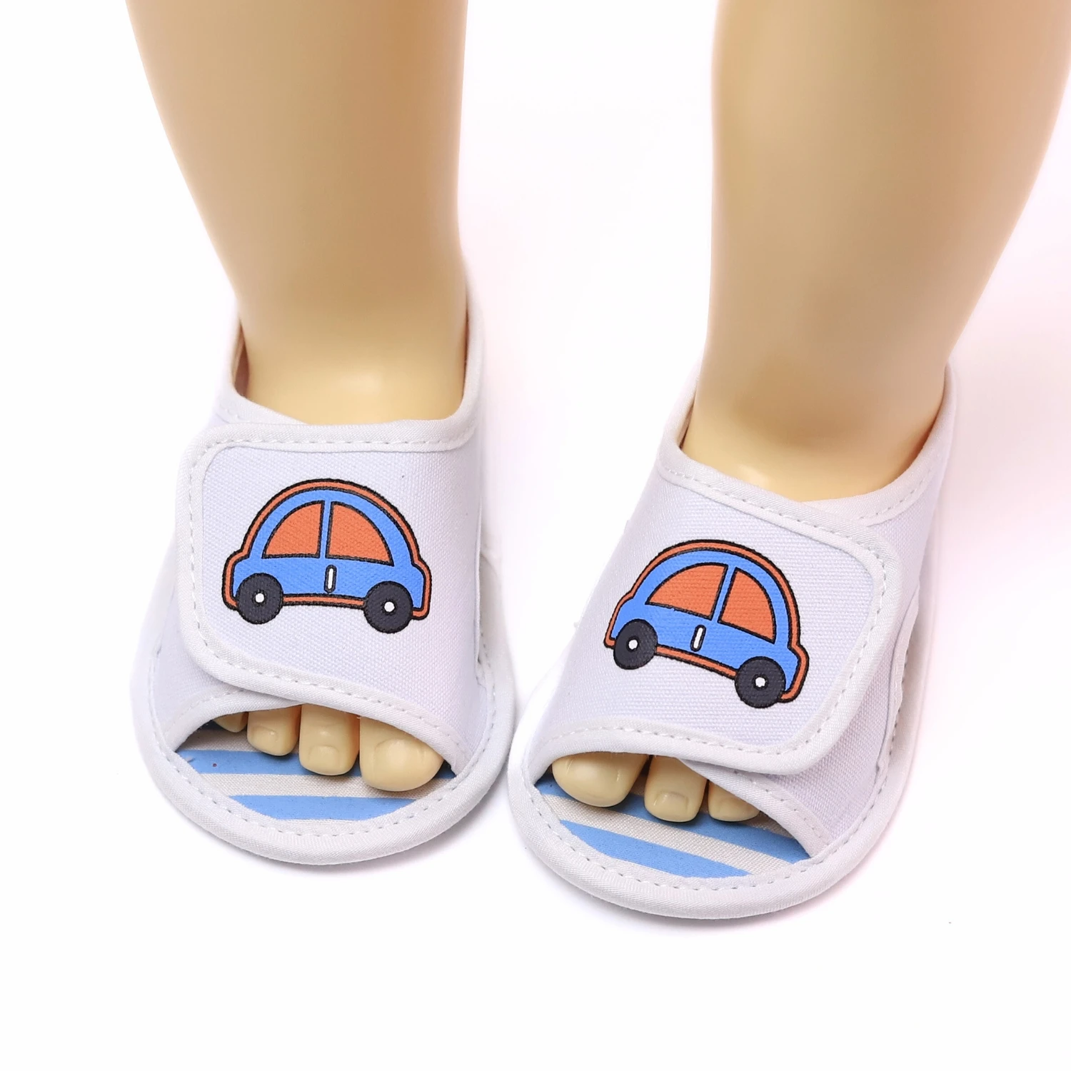 Sandali per bambini, scarpe da passeggio con suola morbida per auto, traspiranti e antiscivolo, adatti per l'uso quotidiano e in vacanza, primavera ed estate