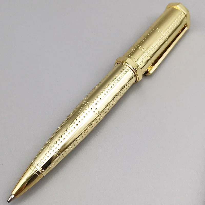 七角形ローラーボールペンとシリアル番号書き込みスムーズボールペンギフトとして