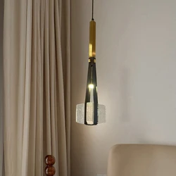 New Style Artificial Leather Pendant Light Clear White Resin For Bedroom Dining Room Kitchen Height Adjustable